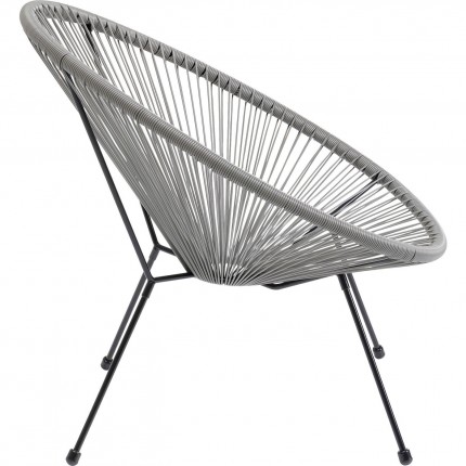 Fauteuil de jardin Acapulco gris Kare Design