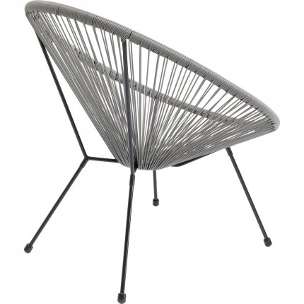 Fauteuil de jardin Acapulco gris Kare Design