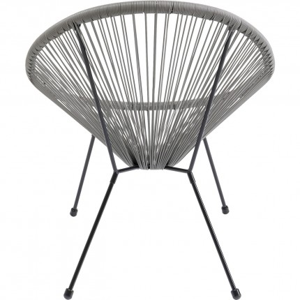 Fauteuil de jardin Acapulco gris Kare Design