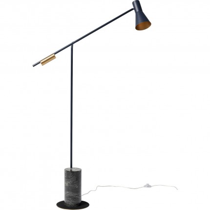 Lampadaire Metro marbre noir 160cm Kare Design
