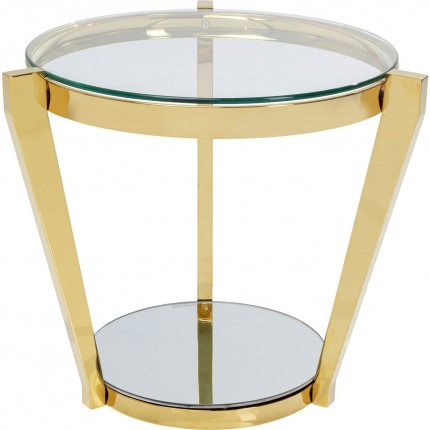Table d'appoint Monocolo 50cm dorée Kare Design
