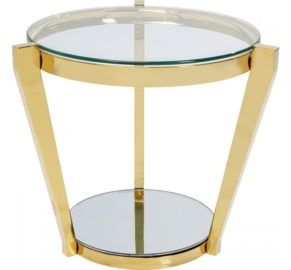 Table d'appoint Monocolo 50cm dorée Kare Design