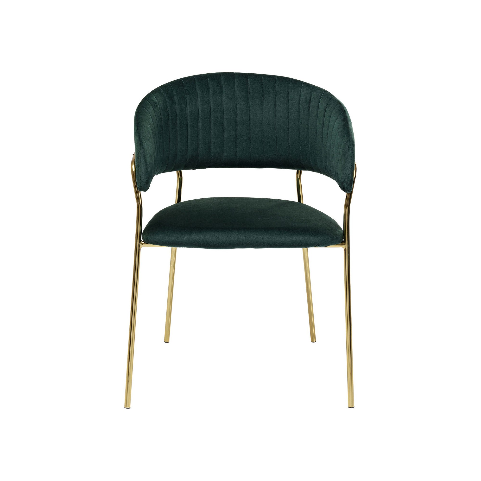 Chaise avec accoudoirs Belle velours vert Kare Design