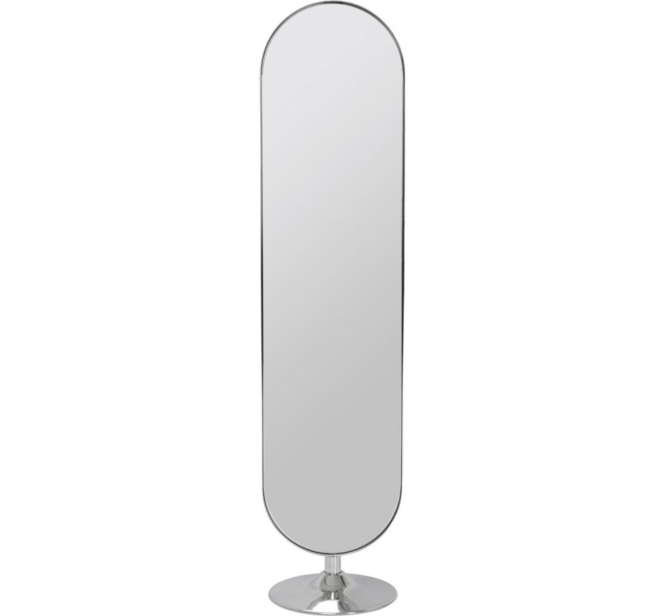 Miroir sur pied Curve chrome 170x40cm Kare Design