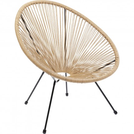 Fauteuil de jardin Acapulco nature Kare Design