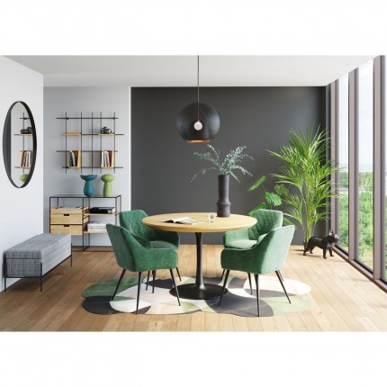 Banc-coffre Iceland blanc et noir 120x40cm Kare Design