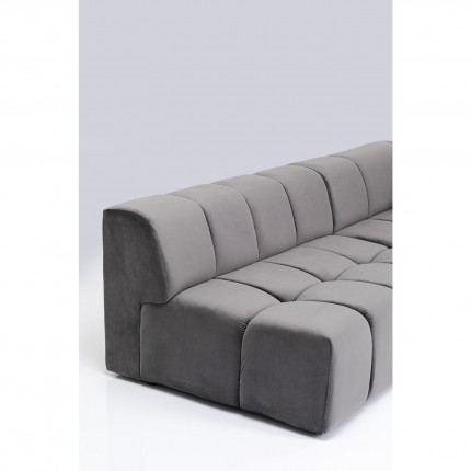 Canapé d'angle Belami droite gris Kare Design
