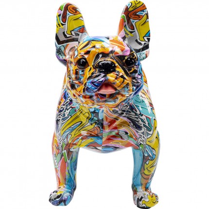 Déco bouledogue graffiti jaune Kare Design