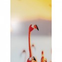 Tableau en verre famille flamants roses 80x80cm Kare Design