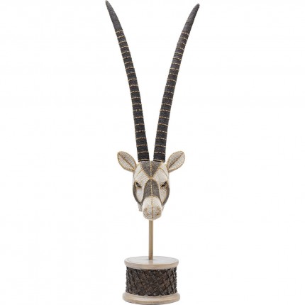 Déco tête antilope perles 79cm Kare Design