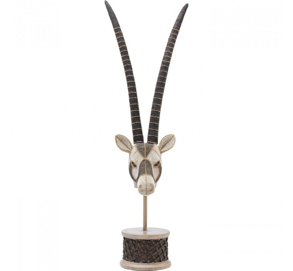 Déco tête antilope perles 79cm Kare Design