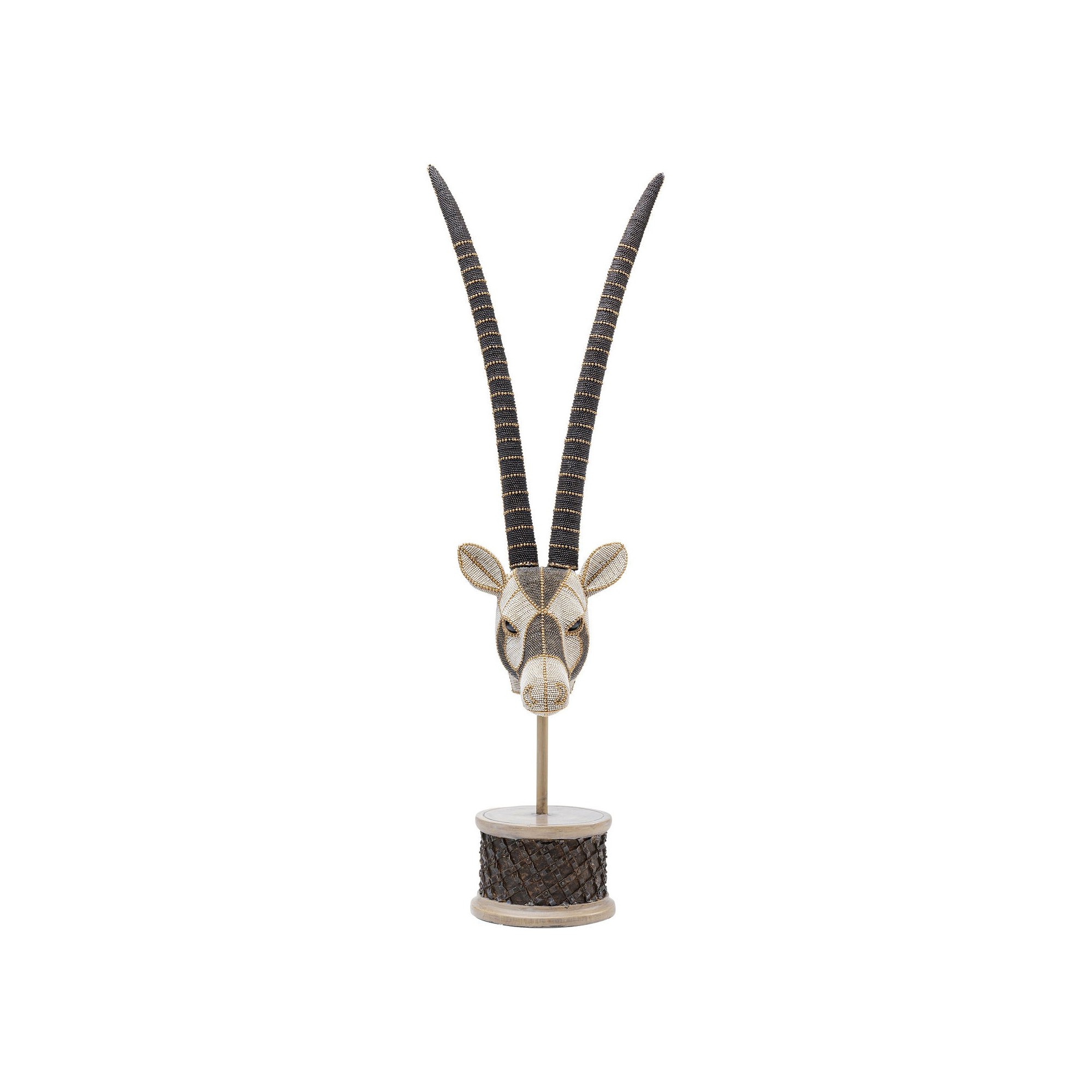 Déco tête antilope perles 79cm Kare Design