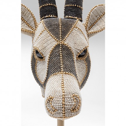 Déco tête antilope perles 79cm Kare Design