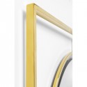 Miroir Stanford rond doré 90cm Kare Design
