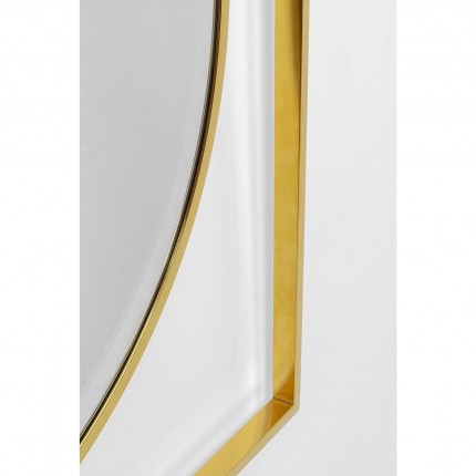 Miroir Stanford rond doré 90cm Kare Design