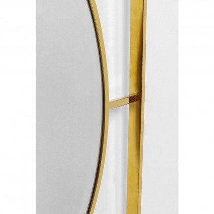 Miroir Stanford rond doré 90cm Kare Design