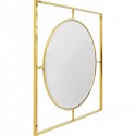 Miroir Stanford rond doré 90cm Kare Design
