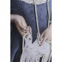Peinture à l'huile Frame Femme perles 80x100cm Kare Design
