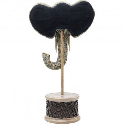 Déco tête éléphant perles 49cm Kare Design