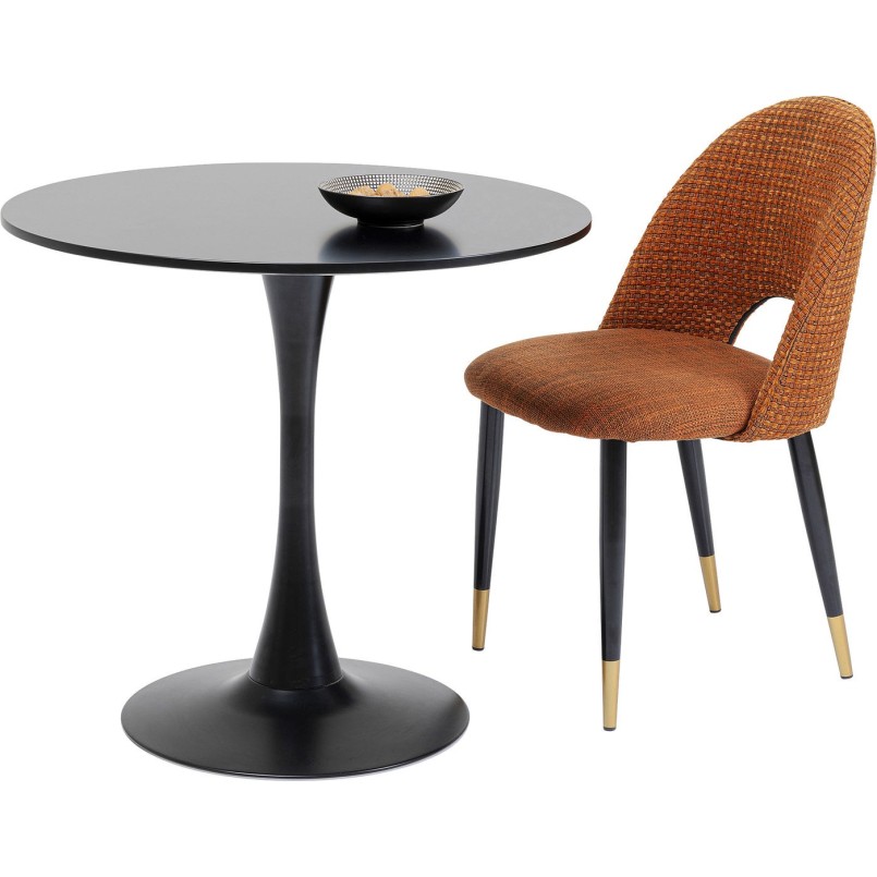 Table Schickeria noire 80cm Kare Design