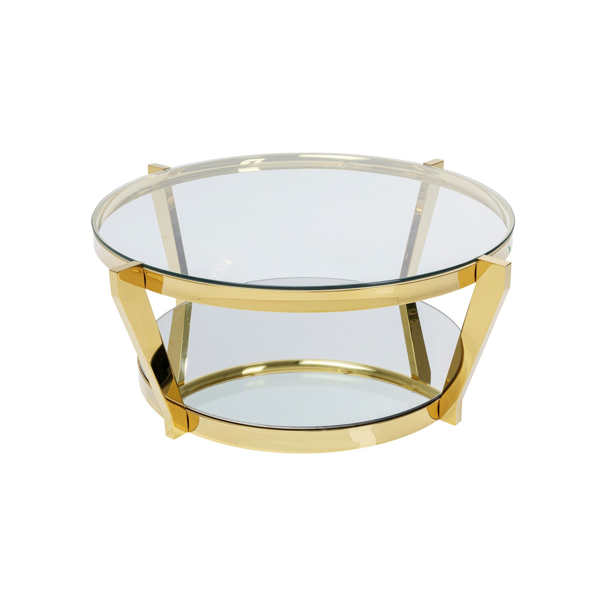 Table basse Monocolo doré 90cm Kare Design