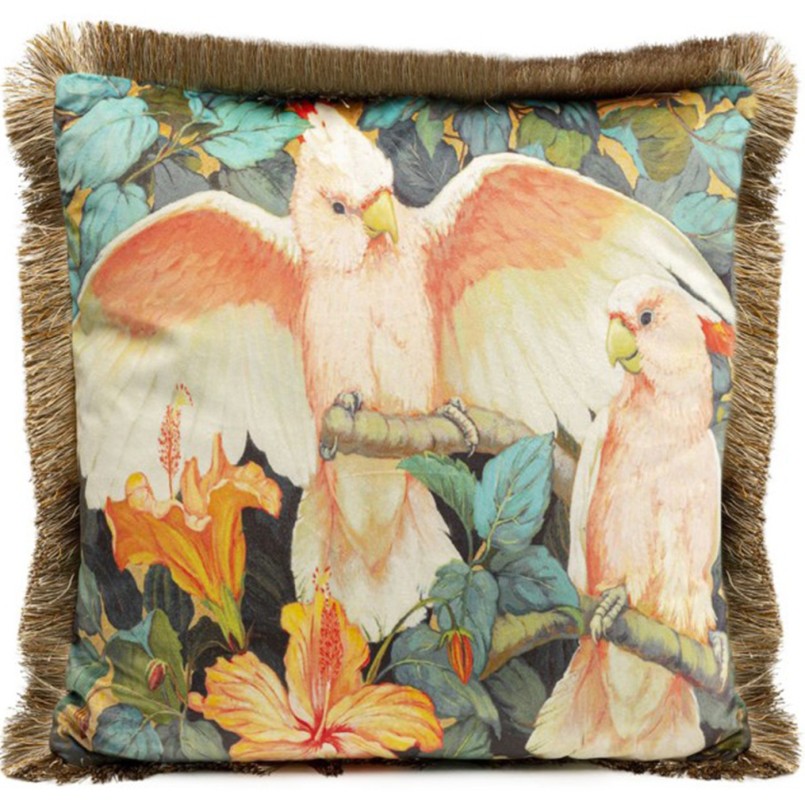 Coussin Parrots Life 45x45cm