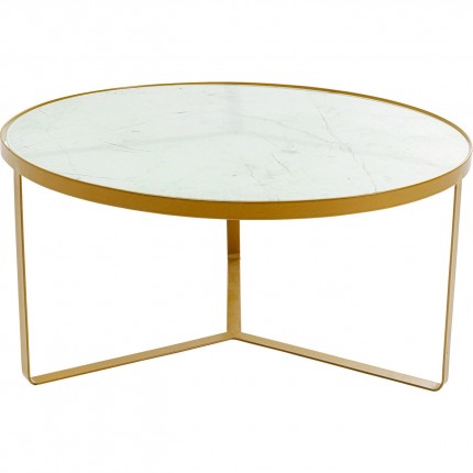 Table basse Marble or 55cm Kare Design