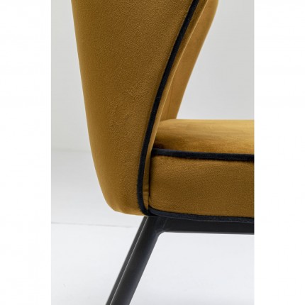 Chaise Irina velours ocre Kare Design