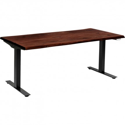 Desk Smart Harmony walnut black 200x100cm Kare Design