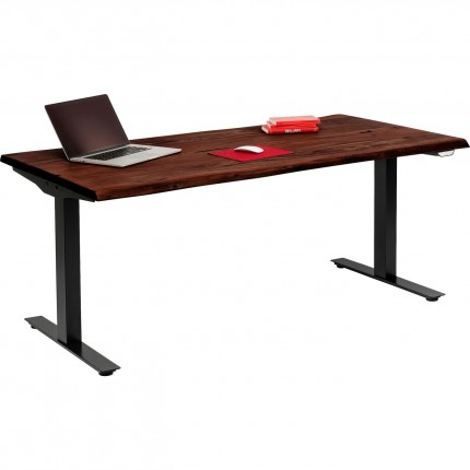 Bureau Smart Harmony noyer et noir 200x100cm Kare Design