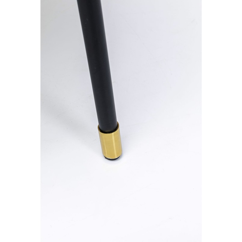 Tabouret de bar Stavanger velours jaune Kare Design