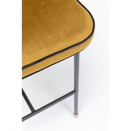 Tabouret de bar Irina velours ocre Kare Design