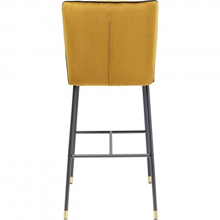 Tabouret de bar Irina velours ocre Kare Design