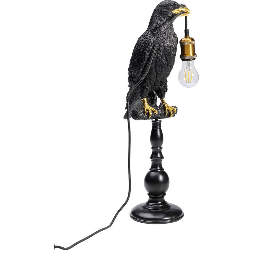 Lampe de table Corbeau noir perché Kare design