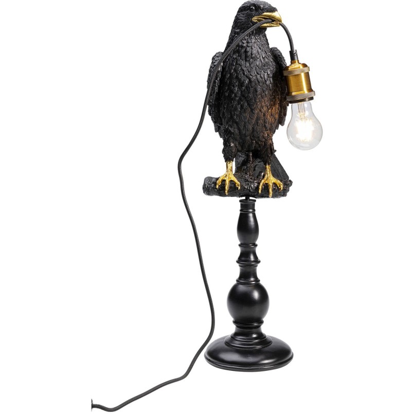Lampe de table Corbeau noir perché Kare design