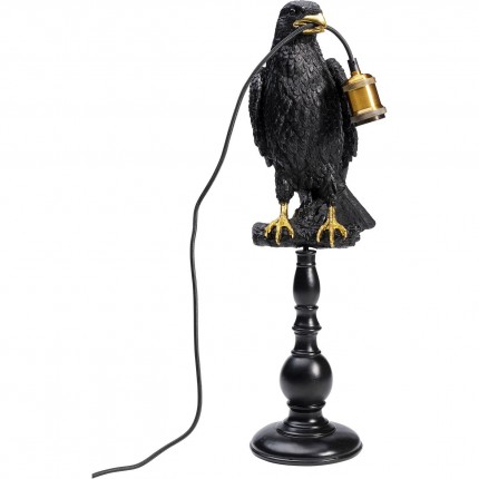 Lampe corbeau noir perché Kare Design