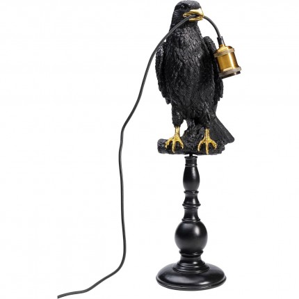 Lampe de table Corbeau noir perché Kare design