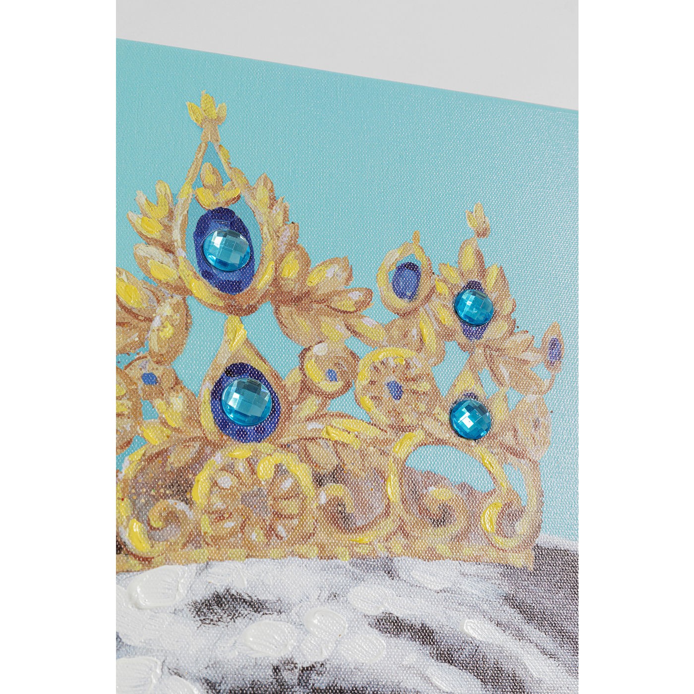 Tableau Touched chien roi 50x70cm Kare Design