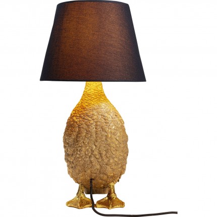 Lampe canard doré et noir Kare Design