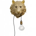 Applique murale lion doré Kare Design