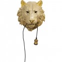 Applique murale lion doré Kare Design
