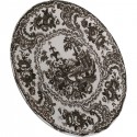 Assiettes Sakura grises 27cm set de 4 Kare Design