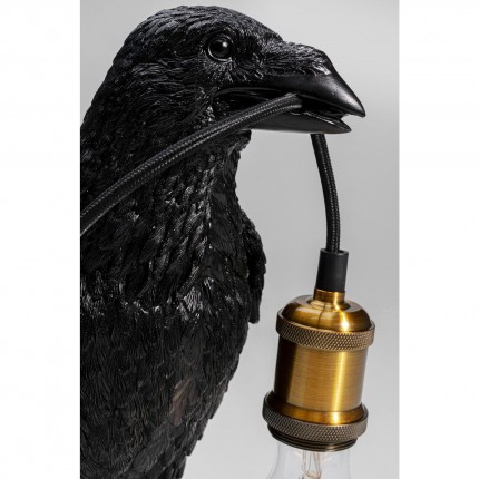 Lampe corbeau noir Kare Design