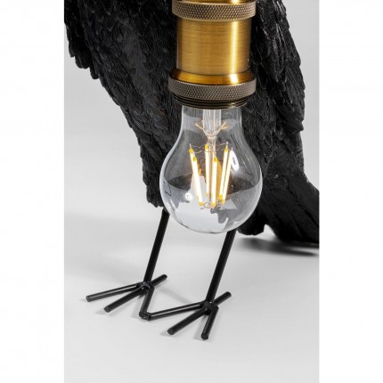 Lampe corbeau noir Kare Design