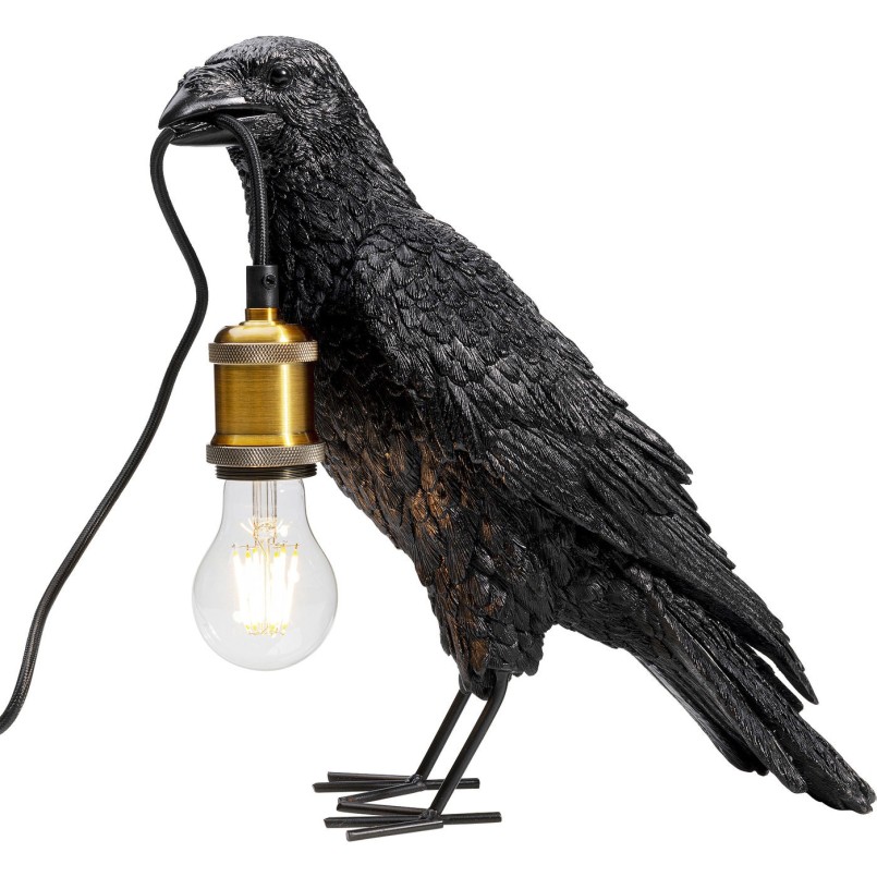 Lampe de table corbeau noir Kare Design