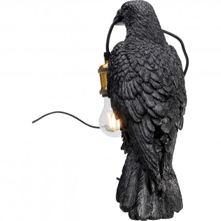 Lampe de table corbeau noir Kare Design