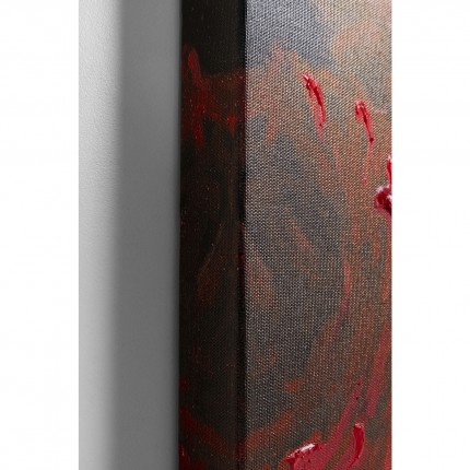 Tableau Touched fleurs vase 90x120cm Kare Design