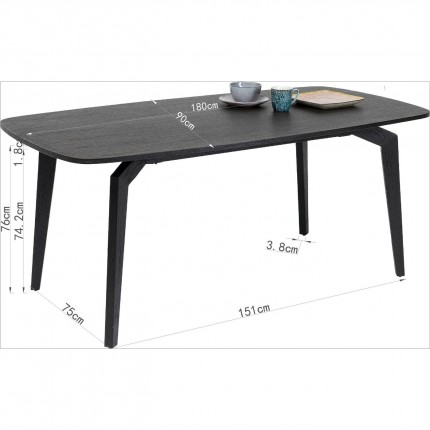 Table Milano 180x90cm Kare Design