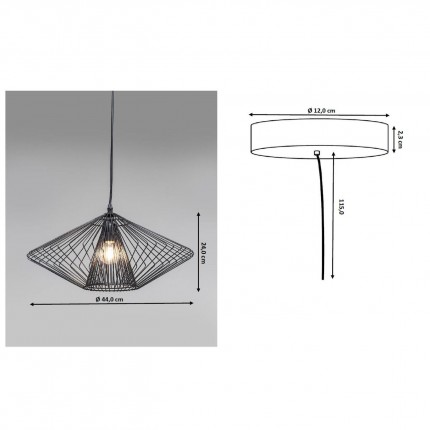 Suspension Modo Wire Rond Kare Design