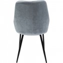 Chaise East Side velours gris 52cm Kare Design